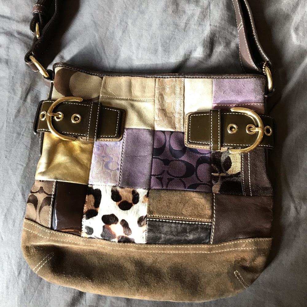Coach Limited Edition Patchwork Crossbody Tote